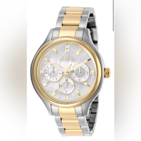 Invicta Angel Women\'s Watch w/ Mother of Pearl Dial - 38mm, Steel, Gold (28655)